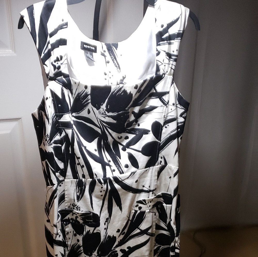 Spense Womens Floral Print Sheath Dress